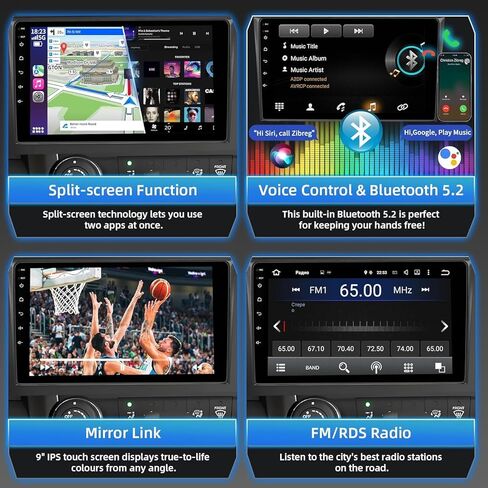4G 64G CAR Radio for Honda CRV 2007 2008 2008 2010 2011 ، Android 13 Touch Screen Stereo with Carplay Wireless و Android Auto و GPS NAVI و 5G WiFi و Bluetooth 5.2 و AHD REAW CAMERA in Kuwait