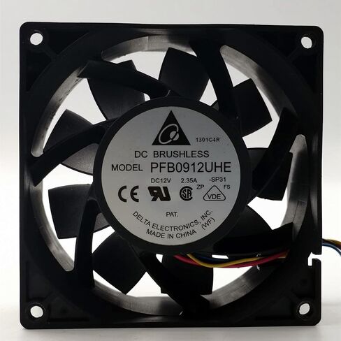1PCS PFB0912UHE 12V 2.35A 92 × 92 × 38 مم مروحة تبريد 4 أسنان in Saudi Arabia