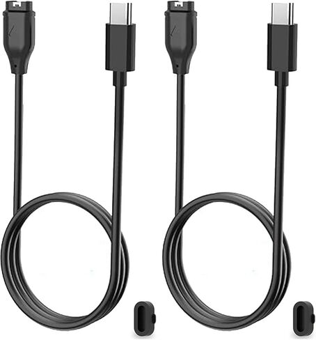 USB C Charger لـ Garmin Vivoactive 6 5 4 4S 3 3Music ، Venu 3 3S 2 2S 2Plus SQ ، Forerunner 970 570 Watch Charger ، Cable 3.3ft Type-C Charging Cable مع Silicone Charging Port Port Clop in Kuwait