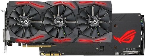 ASUS ROG-Strix-GTX1080TI-O11G-GAMING GEFORCE 11GB OC EDITION VR Ready 5K HD Gaming HDMI DISTRESPORT DVI OverClocked PC GDDR5X CARD in Kuwait