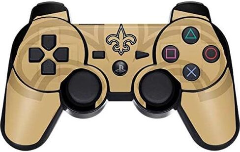 Skinit Skinit Gaming Gaming Skin متوافق مع وحدة تحكم لاسلكية Dual Frack PS3 - NEF NEF New Orleans Saints تصميم الرؤية المزدوجة in Saudi Arabia