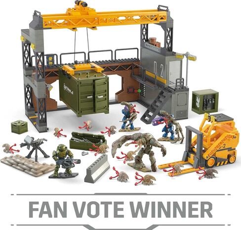MEGA Halo Infinite Toys Building Set for Kids, Floodgate Firefight with 634 Pieces, 4 Poseable Micro Action Figures and Accessories, Gift Ideas in Saudi Arabia