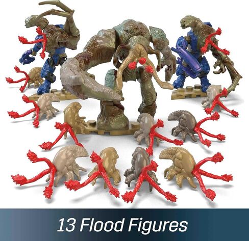 MEGA Halo Infinite Toys Building Set for Kids, Floodgate Firefight with 634 Pieces, 4 Poseable Micro Action Figures and Accessories, Gift Ideas in Saudi Arabia