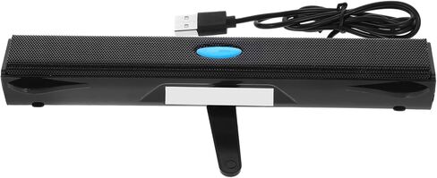 USB Soundbar Speaker Black Mini Desktop Laptop USB Powered Speaker with Surround Sound and Stereo Module for Computers Tablets and Mobile Devices in Saudi Arabia