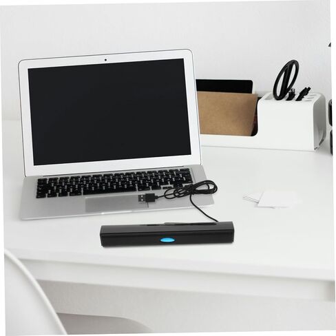 USB Soundbar Speaker Black Mini Desktop Laptop USB Powered Speaker with Surround Sound and Stereo Module for Computers Tablets and Mobile Devices in Saudi Arabia
