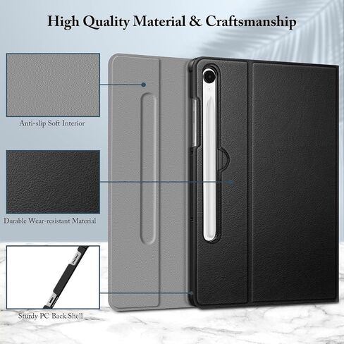 FINTIE Case for Samsung Galaxy Tab S9 FE 5G 10.9 Inch/Galaxy Tab S9 11 Inch 2023 Release, Slim Keyboard Stand Cover + Multi-Angle Viewing Protective Cover with Pocket in Kuwait
