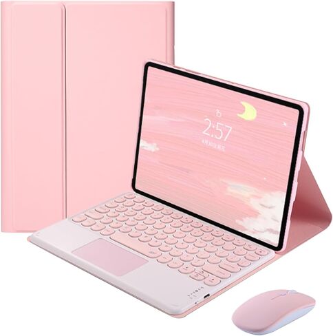 لوحة لوحة مفاتيح لوحة اللمس لـ Xiaomi Pad 5 / Pad 5 Pro 11.0 بوصة 2021 ، غطاء حالة لوحة مفاتيح الورقة مع لوحة مفاتيح اللمس اللمسة اللاسلكية القابلة للفصل اللطيفة ، الأخضر in Kuwait