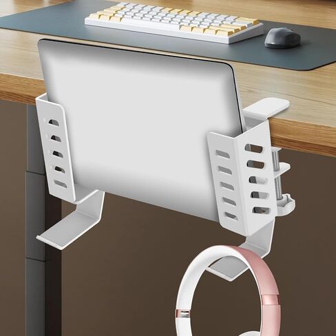 2 PCS Side Side Laptop حامل ، تخزين جانبي المكتب ، لا يوجد مكتب محمول جانب جهاز كمبيوتر محمول قابلة للتعديل قابلة للاستبدال حامل الكمبيوتر المحمول لأجهزة الكمبيوتر المحمولة/اللوحات/لوحات المفاتيح/سماعة الرأس (أسود) in Kuwait
