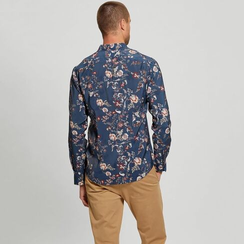GUESS Men's Long Sleeve Sandwash Shirt in Saudi Arabia