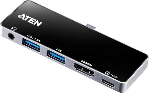Aten 5-in-1 USB-C Travel Dock W/Audio Port ، 92W PD ، 3840 × 2160 60Hz 30Hz ، USB 3.2 Thunderbolt 3 ، HDMI ، MIC 3.5mm ، سماعة الرأس لنظام التشغيل Windows ، Mac ، iPad ، Android Mobile ، الكمبيوتر المحمول ، Desktop UH3238 in Saudi Arabia