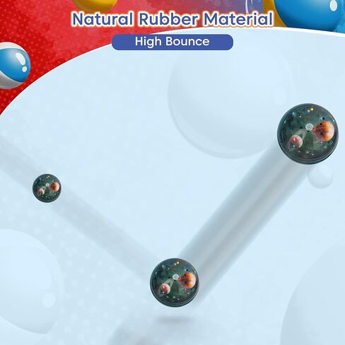 Pllieay 30 Pieces Bouncy Balls for Kids, 32mm Bouncy Ball Bulk(6 Styles) in Kuwait