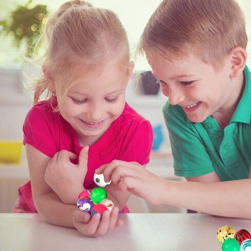 Pllieay 30 Pieces Bouncy Balls for Kids, 32mm Bouncy Ball Bulk(6 Styles) in Kuwait
