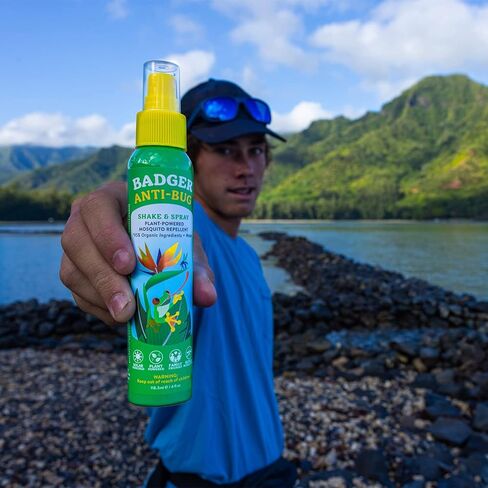 Badger Bug Repellent Stick, Organic Deet Free Mosquito Repellent with Citronella & Lemongrass, Easy to Use Travel Size, Natural Insect Repellent for Kids and Adults, 0.6 oz in Kuwait