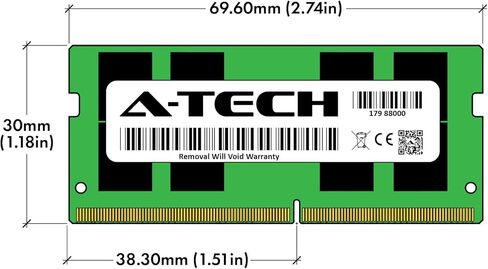 A-Tech 8GB RAM لـ HP Probook 450 G6 | DDR4 2400MHz SODIMM PC4-19200 260-PIN وحدة ترقية الذاكرة غير ECC in Kuwait