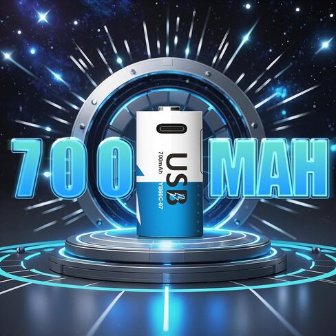 CR123A Rechargeable Batteries 700mAh Lithium - 4 Pack, 1500+ Cycles, USB-C Charge, Compatible with Arlo VMC3030 VMK3200 VMS3330 3430 3530, Flashlights, Microphone in Saudi Arabia