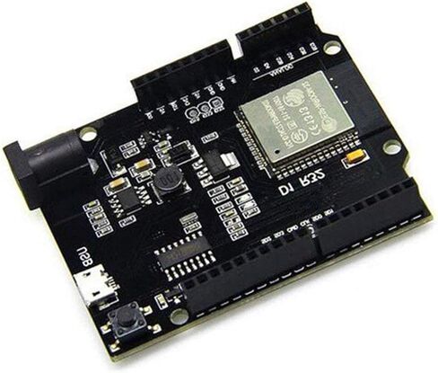UNO R3 D1 R32 ESP32 لوحة تطوير: WiFi Bluetooth 4MB Flash مع CH340G و Micro USB لـ Arduino in Kuwait