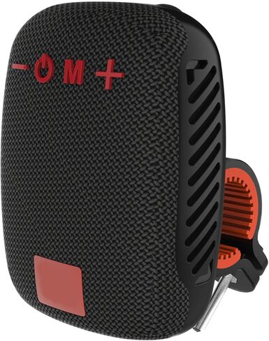 Dpofirs Outdoor Bluetooth Speaker, Portable Traveling Bike Speaker with Built in Card Slot for Mountain Bike Electric Scooter (Black) in Saudi Arabia