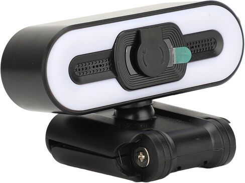 ASHATA 4K Digital Zoom, Webcam Built in Microphone, Super Bright Fill Light Auto Beauty USB PC Camera for Laptop Computer LCD Display for Video Calls in Saudi Arabia