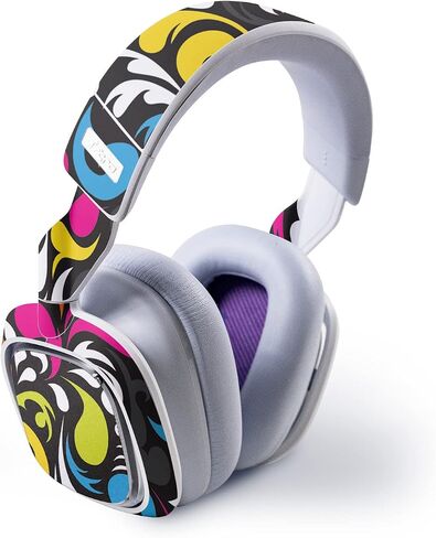 Mayyskins Skin متوافق مع Astro A30 Wireless Gaming Headset - Swirly | غلاف الالتفاف الواقي ، الدائم ، والفريد من نوعه | من السهل تطبيق الأنماط وإزالتها وتغييرها | صنع في الولايات المتحدة in Saudi Arabia
