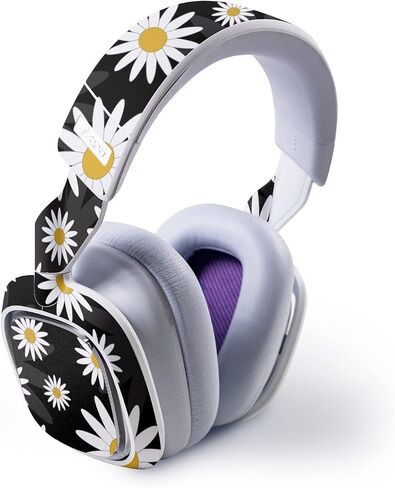 Mayyskins Skin متوافق مع Astro A30 Wireless Geaming سماعة - الإقحوانات | غلاف الالتفاف الواقي ، الدائم ، والفريد من نوعه | من السهل تطبيق الأنماط وإزالتها وتغييرها | صنع في الولايات المتحدة in Kuwait