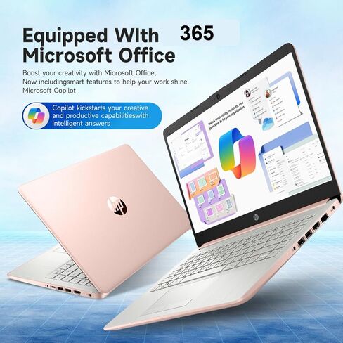 HP 14" Laptop Computer, Intel Processor N150, 16GB RAM, 384 GB Storage(128GB UFS+256GB MSD), Windows11 Pro, Wi-Fi 6, Lightweight, Green in Saudi Arabia