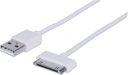 Manhattan 391856 A Male to 30 pin pin ، cable ilynk USB for iPhone ، iPod ، White (4 ver) in Kuwait