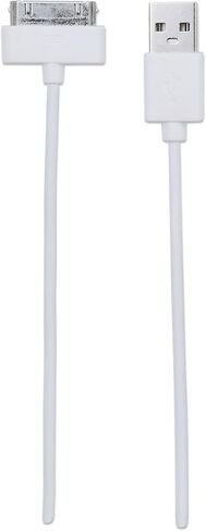 Manhattan 391856 A Male to 30 pin pin ، cable ilynk USB for iPhone ، iPod ، White (4 ver) in Kuwait
