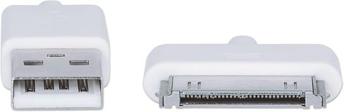 Manhattan 391856 A Male to 30 pin pin ، cable ilynk USB for iPhone ، iPod ، White (4 ver) in Kuwait