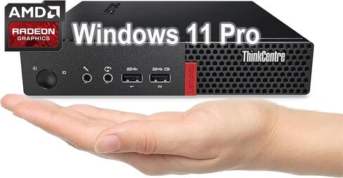 Lenovo ThinkCentre M625 Mini Business Desktop, AMD A4-9120C Processor, AMD Radeon R4 Graphics, AC Wi-Fi, Bluetooth 5.0, USB, RJ-45, Windows 11 Pro (32GB RAM & 1TB SSD) in Kuwait