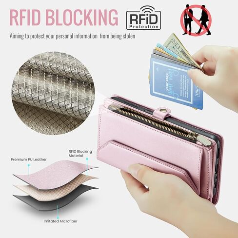 Asuwish Phone Case for Samsung Galaxy A16 5G/4G SHIPPER WALLET WALLET مع واقي شاشة زجاجي مقسى وقلبه الجلدي RFID CORDICK CASL CARD Accessories A 16 Women Girls Purple in Saudi Arabia