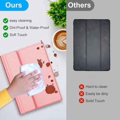 حالة لوحة المفاتيح لـ Samsung Galaxy Tab S10 Fe/ S9 Fe 5G 10g 10g/ Tab S9 11 بوصة ، 7 بوصة ، لوحة مفاتيح بلوتوث لاسلكية قابلة للفصل ، غطاء ذكي قلم نحيف مع حامل القلم ، نوم الاستيقاظ التلقائي ، الأسود in Kuwait