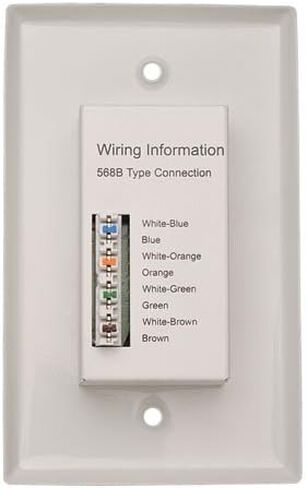 Tripp Lite DVI على CAT5 / CAT6 Extender ، Range Range Wallplate Video Receiver 1920x1080 في 60Hz (B140-1A0-WP) in Kuwait