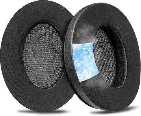 SOULWIT Earpads Replacement for Sennheiser HD201/HD201S/HD206/HD200 Pro/HD180/HD418/HD419/HD421/HD428/HD429/HD438/HD439/HD448/HD449/HD451/HD461/HD471 Headphones, Ear Pad Cushions with Ice Silk Fabric in Saudi Arabia