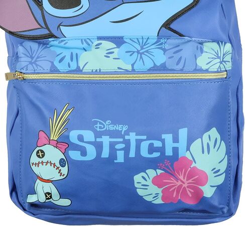 Disney Lilo and Stitch Backpack 3D Ears Tropical Accents 16" Faux Leather Bag in Saudi Arabia