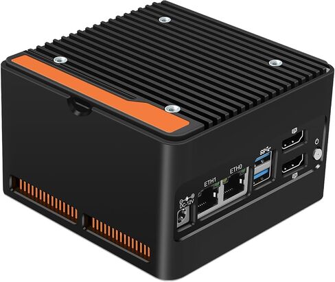 Stonestorm 4-bay NAS Mini PC Dual 2.5GBE I226-V LAN ، 12th Gen. N100 مع DDR5 MAX 48GB ، 4 M.2 NVME 2280 ، عرض مزدوج 4K ، 2 USB3.2 10GBPs لجهاز الكمبيوتر/الجدار الدقيق (Barbone) in Kuwait