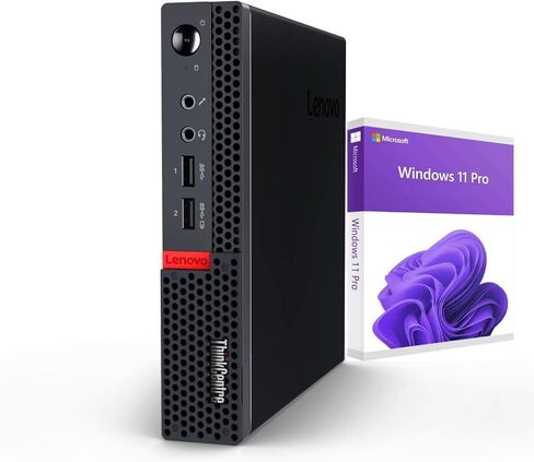 Lenovo ThinkCentre Mini Desktop MFF | Windows 11 Pro | 2X Display Port | USB 3.1 Gen 1 | RJ-45 | Energy-Efficient Design for Daily Computing (16GB-256GB) in Saudi Arabia