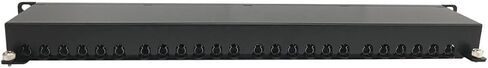 TRIPP LITE 24-PORT CAT6A لوحة تصحيح محمية ، RJ45 ، 10 جيجابت في الثانية ، STP ، 110 Punch Down ، 1U Rackmount Standard 19 بوصة ، TAA متوافق ، (N252-024-6A-SH) in Kuwait
