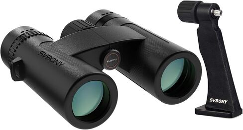 SVBONY Upgraded SV202 8x32 ED Binocular & Metal Tripod Adapter with Extra-Low Dispersion Objective Lenses for Birdwatching, BAK4 & FMC Optic System, Wide View Angle, IPX7 Waterproof in Saudi Arabia