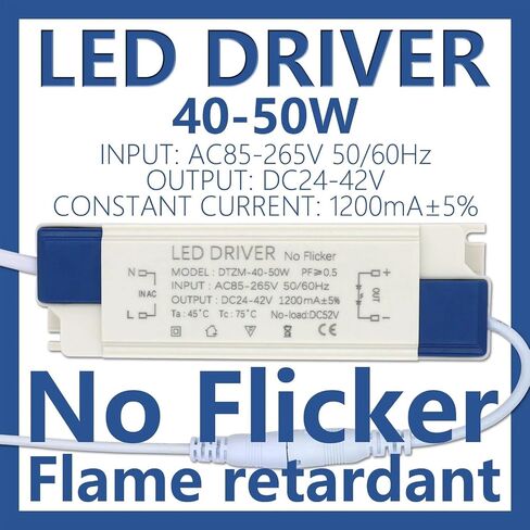 LED DRIVER 40-50W 1200MA AC 110V 220V to 24V 36V 42V LIGHT LIGHT CEILLIGH in Saudi Arabia