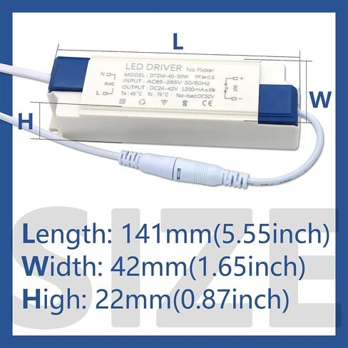 LED DRIVER 40-50W 1200MA AC 110V 220V to 24V 36V 42V LIGHT LIGHT CEILLIGH in Saudi Arabia