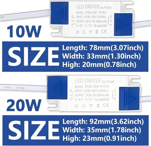محول مزود الطاقة LED 10W 20W 30W 40W 50W LIGHTING DC24-42V AC85-265V PANE LIGHTS لـ LEDS DRIVER NO FLUCKER (30W DC24-42V 900MA) in Saudi Arabia