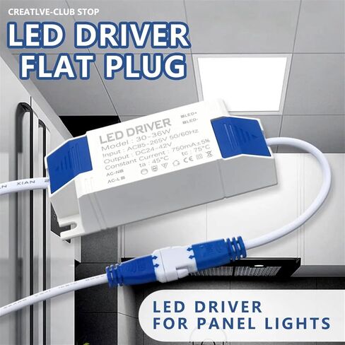 30W-36W LED Panel Lamp Power Supply Unit Lighting AC85-265V Output 600mA DC24-42V External LED Driver Connector(900mA DC24-42V) in Saudi Arabia