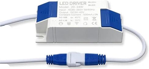 DC24-42V LED إمدادات الطاقة 20-24W 500MA 600MA محول برنامج تشغيل LED AC85-265V لإضاءة LED LIGHT DOWY DIY (600MA DC24-42V) in Saudi Arabia