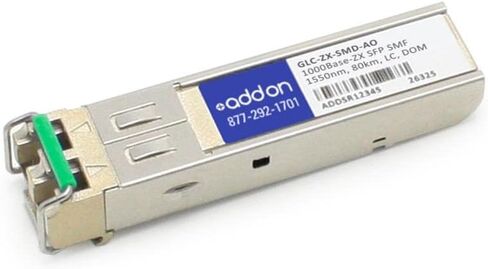 الإضافات الإضافية Cisco متوافقة مع TAA 1000Base-ZX SFP Transceiver (GLC-ZX-SMD-AO) in Kuwait