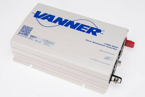 Vanner TS12-1500 عاكس طاقة موجة الجيب النقي-إدخال 12V DC ، 1500W مستمر / 2250 واط الناتج-تقنية truwave ، 90-93 ٪-الإسكان المعدني الوعرة جميع المعادن in Kuwait