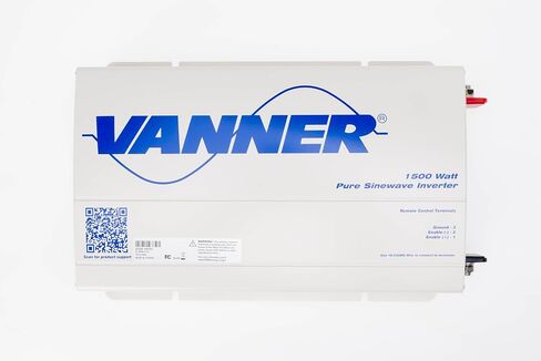 Vanner TS12-1500 عاكس طاقة موجة الجيب النقي-إدخال 12V DC ، 1500W مستمر / 2250 واط الناتج-تقنية truwave ، 90-93 ٪-الإسكان المعدني الوعرة جميع المعادن in Kuwait