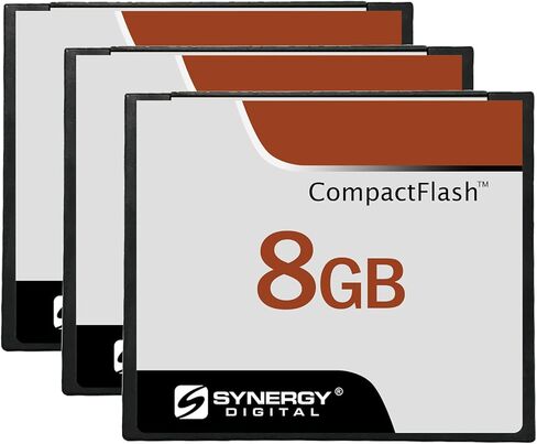 Synergy Digital 8GB Compact Flash Memory Cards, Compatible with Sony DSC-R1 Digital Camera - 30MB/s - Pack of 3 in Saudi Arabia