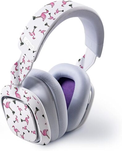 Mayyskins Skin متوافق مع Astro A30 Wireless Gaming سماعة ألعاب - Cool Flamingo | غلاف الالتفاف الواقي ، الدائم ، والفريد من نوعه | من السهل تطبيق الأنماط وإزالتها وتغييرها | صنع في الولايات المتحدة in Saudi Arabia