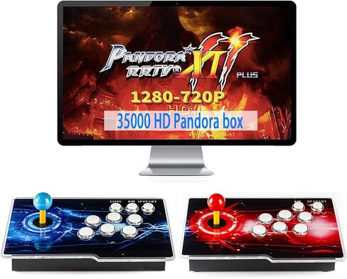 TOJASDN 26800 Game in 1 40S Pandora Box Retro Games Arcade Game Console مع مضيفين منفصلين للكمبيوتر الشخصي وجهاز العرض والتلفزيون ألعاب ثلاثية الأبعاد 1-4 لاعبين فئة القائمة المفضلة حفظ/بحث/إخفاء/إيقاف مؤقت/حذف اللعبة in Kuwait