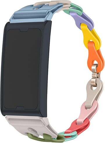 Compatible for Amazfit Helio Bands, Quick Release Elastic Silicone Hollowed Out Replacement Straps Compatible for Amazfit Helio Fitness Tracker Wristband in Saudi Arabia